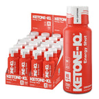 Ketone-IQ No Caffeine Ketone Shots – Drinkable Ketone Fuel, 10g Ketones, Sugar-Free, Caffeine-Free, 24 Pack (Peach)